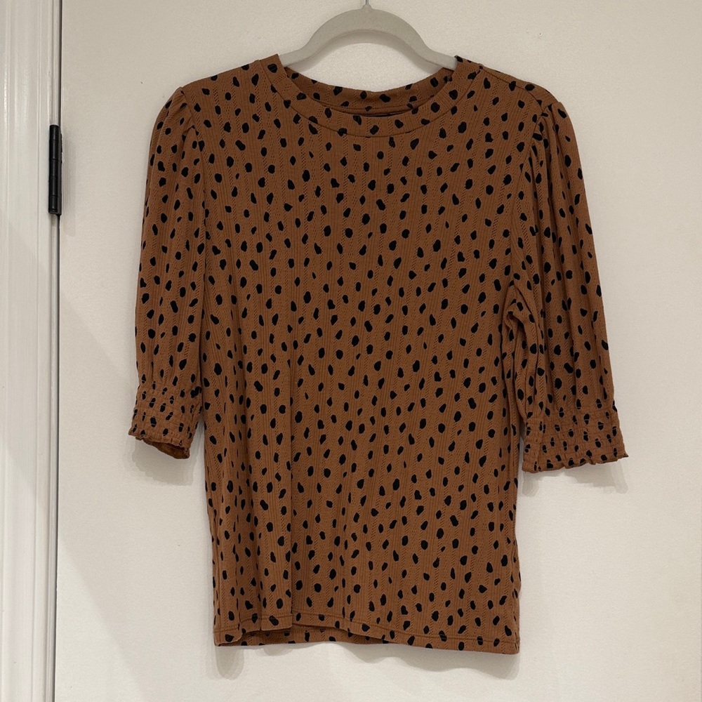 Lucky Brand Spotted Women's Blouse